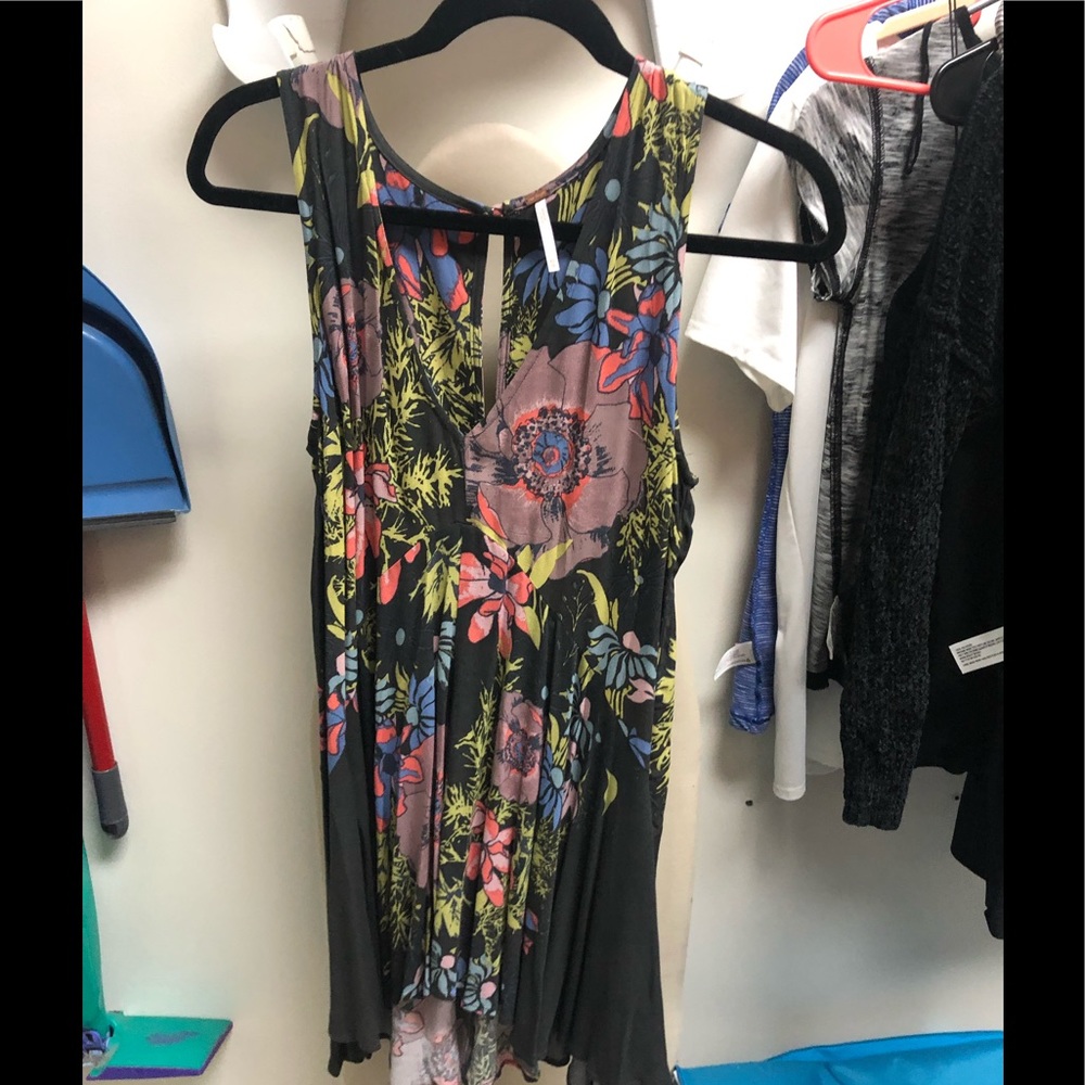 free people floral mini dress